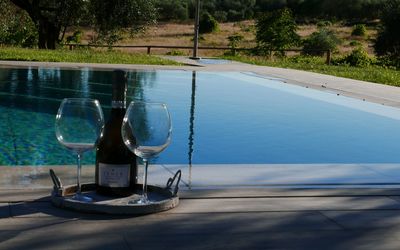 Agriturismo La Pieve: Wasser, Schwimmbad, Baum, Freizeit, Urlaub, Water Feature, Landschaft, Pflanze, Glas, Haus