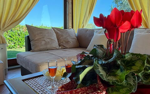 Villa Mira: Möbel, Interior Design, Beleuchtung, Couch, Vorhang, Schatten, Fensterbehandlung, Eco Hotel, Wohnzimmer