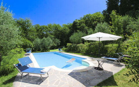 Villa Gioiosa: Schwimmbad, Gartenmöbel, Garten, Schatten, Resort, Hinterhof, Eco Hotel, Landscaping, Stuhl, Water Feature