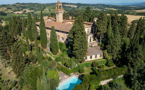 Montegufoni: Strauch, Estate, Villa, Garten, Schloss, Palast, Landscaping, Stattliches Heim