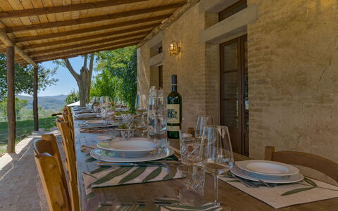 Castello D'Ombrone: Eigentum, Zimmer, Gebäude, Grundeigentum, Tabelle, Haus, Interior Design, Estate, Möbel, Veranda