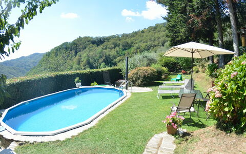 Il Nido: Schwimmbad, Eigentum, Grundeigentum, Haus, Freizeit, Hinterhof, Resort, Gras, Gebäude, Villa
