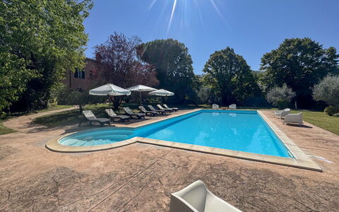 Paolotti: Blau, Baum, Schwimmbad, Estate, Landscaping, Garten, Eco Hotel, Hazienda, Schatten, Villa