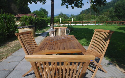 Casale 180: Möbel, Stuhl, Tabelle, Tisch Im Freien, Gartenmöbel, Klappstuhl, Holz, Hartholz, Baum, Zimmer