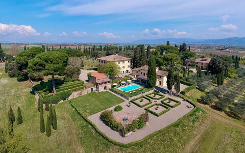 Luna Di Cortona: Garten, Villa, Hecke