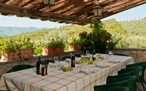Casavecchia: Tabelle, Pflanze, Blume, Eigentum, Möbel, Geschirr, Blumentopf, Flasche, Stuhl, Tischdecke