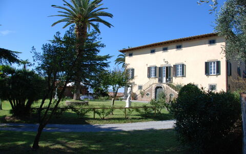 Fubbiano: Eigentum, Haus, Gebäude, Zuhause, Baum, Grundeigentum, Villa, Palme, Himmel, Estate