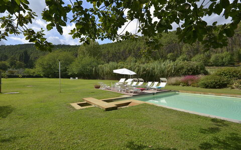 Villa San Lorenzo: Eigentum, Gras, Natürliche Landschaft, Schwimmbad, Grundstueck, Rasen, Freizeit, Estate, Haus, Landschaft