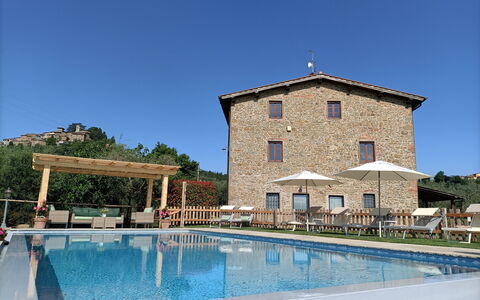 Villa Claudia: Wasser, Himmel, Eigentum, Pflanze, Azurblau, Schwimmbad, Baum, Gebäude, Verbundwerkstoff, Grundeigentum