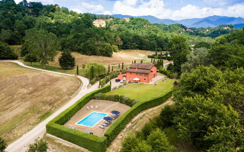 Villa Rossa: Landschaft, Baum, Grundstueck, Garten, Ländliches Gebiet, Rasen, Kumulus, Strauch, Garten, Park