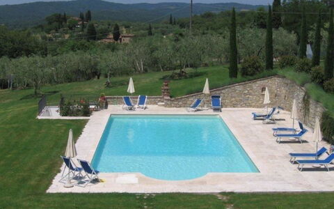 Residenza D'epoca: Wasser, Schwimmbad, Himmel, Pflanze, Azurblau, Rechteck, Schatten, Stuhl, Gartenmöbel, Baum