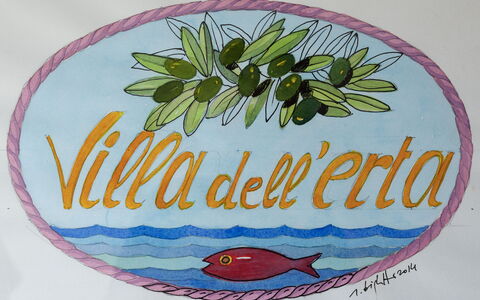 Villa Dell'erta - Levanto, Montale: Rechteck, Schriftart, Dishware, Pflanze, Illustration, Baum, Logo