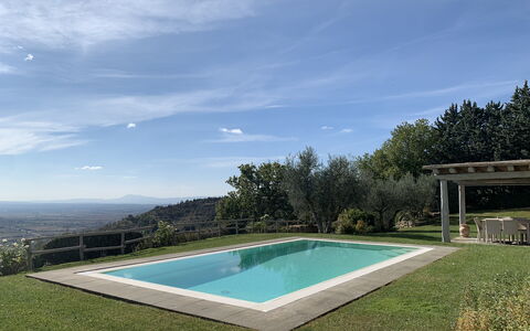 Villa Adelfa: Himmel, Wasser, Wolke, Schwimmbad, Azurblau, Rechteck, Natürliche Landschaft, Schatten, Gras, Freizeit