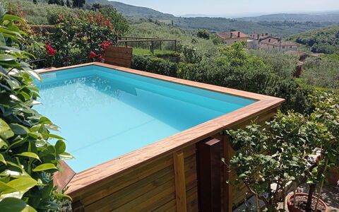 Alla Collina Del Sole: Holz, Schwimmbad, Verbundwerkstoff, Freizeit, Holzbeize, Garten, Hinterhof, Eco Hotel, Hartholz, Schatten