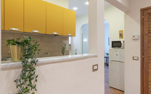 Vintage Apartment in Florence: Cabinetry, Eigentum, Pflanze, Interior Design, Gebäude, Fussboden, Flooring, Holz, Schublade