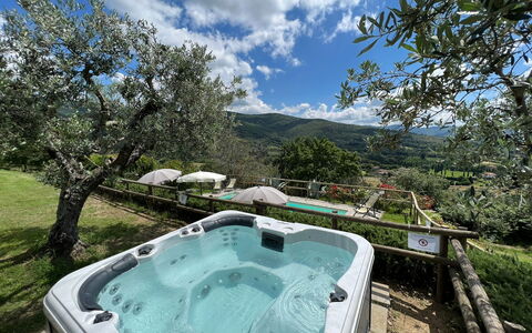 Villa Patrizia: Wolke, Pflanze, Wasser, Himmel, Natur, Botanik, Baum, Schwimmbad, Natürliche Landschaft