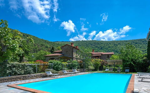 Colle degli Ulivi: Wasser, Wolke, Himmel, Pflanze, Eigentum, Blau, Grün, Schwimmbad, Azurblau, Baum