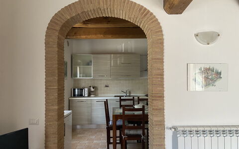 Villa Le Ripe - Gambassi Terme, Toscana: Eigentum, Holz, Interior Design, Tabelle, Gebäude, Fussboden, Stuhl, Flooring, Materialeigenschaft, Küche