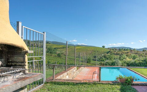 Le Masse - Greve In Chianti, Toscana: Himmel, Pflanze, Wasser, Wolke, Gebäude, Grundstueck, Schatten, Schwimmbad, Wohngebiet, Landschaft