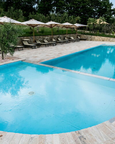Villa Niccione: Wasser, Pflanze, Schwimmbad, Azurblau, Baum, Rechteck, Schatten, Aqua, Verbundwerkstoff, Freizeit