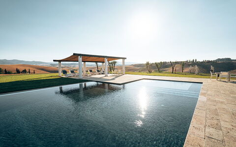 Villa Campana: Reflexion, Schwimmbad, Reflecting Pool