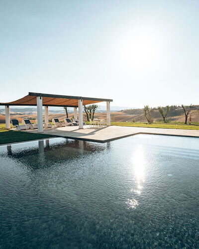 Villa Campana: Reflexion, Schwimmbad, Reflecting Pool