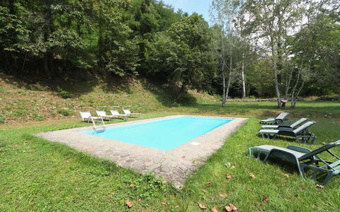 Villa Del Mulino: Pflanze, Schatten, Grundstueck, Himmel, Gras, Ground, Schwimmbad, Freizeit, Gartenmöbel, Baum