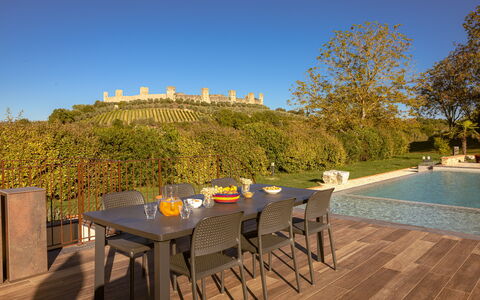 Il Borgo, Borgo Campassini, Monteriggioni: Möbel, Tabelle, Gartenmöbel, Stuhl, Tisch Im Freien, Küche & Esszimmer Tisch, Garten, Schatten, Hinterhof, Eco Hotel