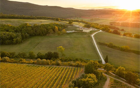 La Piazzetta, Borgo Campassini, Monteriggioni: Landschaft, Natürliche Landschaft, Einfach, Hochland, Wiese, Ökoregion, Grundstueck, Plantage, Ländliches Gebiet, Feld