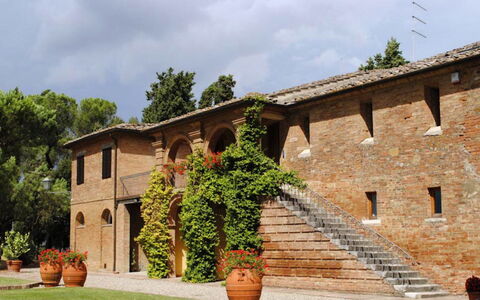 Il Tinaio: Die Architektur, Estate, Hazienda, Garten, Landscaping, Garten, Auffahrt, Hof, Backstein, Villa