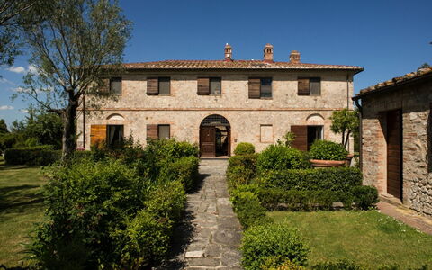 Villa Giuncheto: Die Architektur, Strauch, Estate, Garten, Bauernhaus, Hütte, Hazienda, Landscaping, Rasen, Hecke