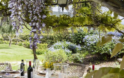 Villa Sibilla: Garten, Möbel, Strauch, Tabelle, Tisch Im Freien, Schatten, Gartenmöbel, Stuhl, Frühling