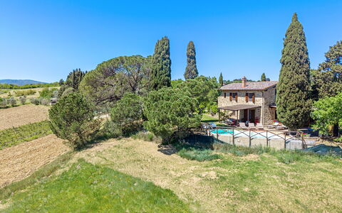 Capanna al Lago, Chianti Heritage with Vineyards V: Baum, Strauch, Hütte, Bauernhaus, Estate, Wiese, Landscaping, Villa