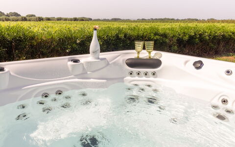 Villa Leone Reale - with a Private Pickleball Cour: Armatur, Freizeit, Schwimmbad, Badewanne, Jacuzzi, Resort, Water Feature, Hinterhof