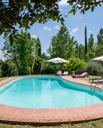 Casa La Cedrina, Pool, Lornano: Blau, Schwimmbad, Garten, Schatten, Gartenmöbel, Landscaping, Hazienda, Estate, Eco Hotel, Garten