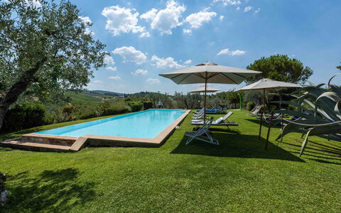 Villa Belchianti: Schwimmbad, Estate, Hazienda, Garten, Villa, Landscaping, Bauernhaus, Villa, Plantage, Eco Hotel