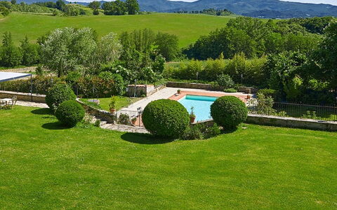 Villa Medicea Lo Sprocco: Garten, Landschaft, Strauch, Schwimmbad, Rasen, Landscaping, Hinterhof, Garten, Schatten