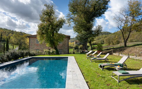 La Morella: Schwimmbad, Garten, Estate, Gartenmöbel, Landscaping, Hinterhof, Villa, Water Feature, Eco Hotel, Bauernhaus