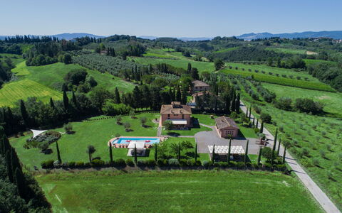 Villa Peccioli: Estate, Hazienda, Essen, Rasen, Villa, Plantage, Villa, Landscaping, Park, Bauernhaus