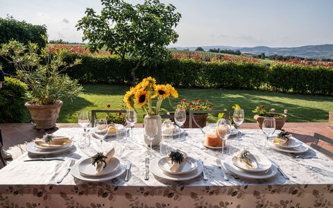 Selvamica: Geschirr, Möbel, Tabelle, Tischdecke, Servierware, Linens, Dishware, Stuhl, Drinkware, Essen