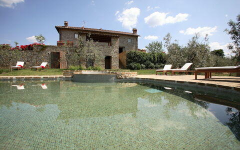 Mattei Villa: Garten, Estate, Landscaping, Water Feature, Reflexion, Teich, Bauernhaus, Hinterhof, Villa