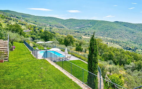 Villa Vita Bella: Hügel, Bergstation, Schwimmbad, Senke, Grat, Zaun, Eco Hotel, Villa, Bergdorf, Bauernhaus