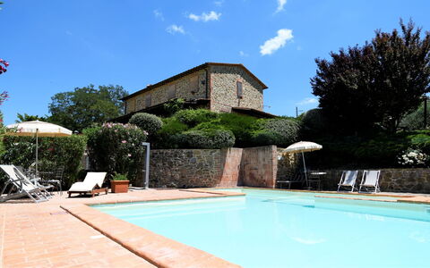 Terre di Giano Private Pool and View, Umbria: Schwimmbad, Hazienda, Villa, Estate, Garten, Hof, Landscaping, Resort, Eco Hotel, Zimmerpflanze