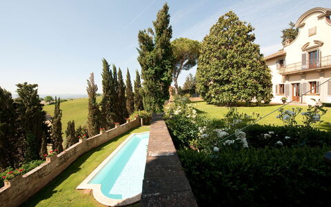 Castello di Cabbiavoli: Die Architektur, Zuhause, Estate, Garten, Landscaping, Villa, Hazienda, Villa, Rasen, Garten