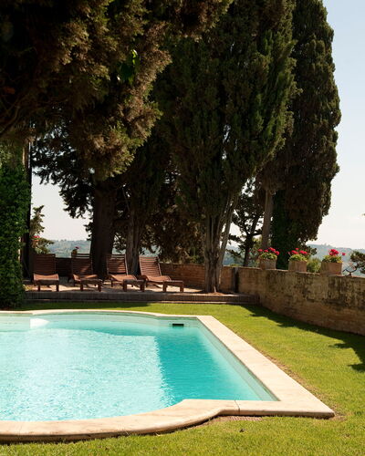 Castello di Cabbiavoli: Die Architektur, Schwimmbad, Design, Hazienda, Schatten