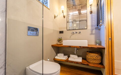 Casa Ivan: Badezimmer, Armatur, Interior Design, Flooring, Bad Sink, Sinken, Fussboden, Spiegel, Zapfhahn, Toilette