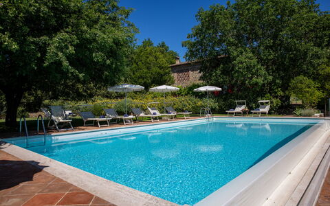 Villa Santa Barbara, Pool and Relax, Siena Country: Schwimmbad, Resort, Gartenmöbel, Eco Hotel, Thermae, Hazienda, Estate, Sonnenliege, Villa, Hotel