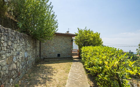 La Casina: Wand, Steinwand, Garten, Backstein, Landscaping, Flagstone, Cobblestone, Stockfotografie
