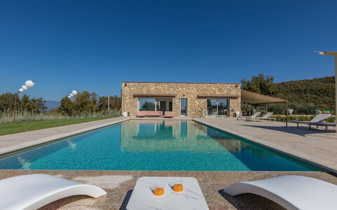 La Calcinaia Country Villa, Bucine: Blau, Schwimmbad