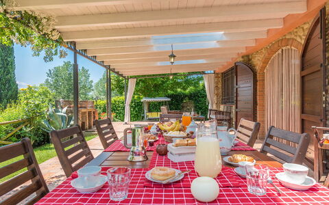 Villa Gino 8+2: Möbel, Tabelle, Gartenmöbel, Stuhl, Tisch Im Freien, Küche & Esszimmer Tisch, Garten, Blumentopf, Eco Hotel, Veranda